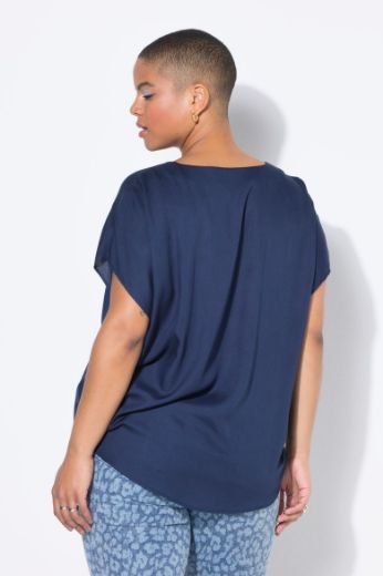 Moda za polnejše Bluza kratkih rukava V ovratnika plus velikost, xxl, Ulla Popken in Johann Popken (JP1880)