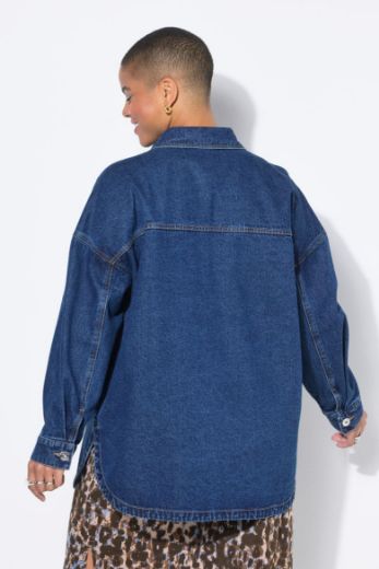 Moda za polnejše Košulja dugih rukava od trapera plus velikost, xxl, Ulla Popken in Johann Popken (JP1880)
