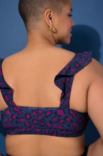 Moda za polnejše Kupaći kostim gornji dio s leopard uzorkom plus velikost, xxl, Ulla Popken in Johann Popken (JP1880)
