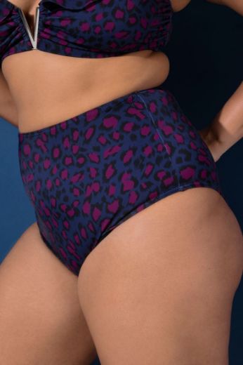 Moda za polnejše Kupaći kostim donji dio visokog struka s leopard uzorkom plus velikost, xxl, Ulla Popken in Johann Popken (JP1880)