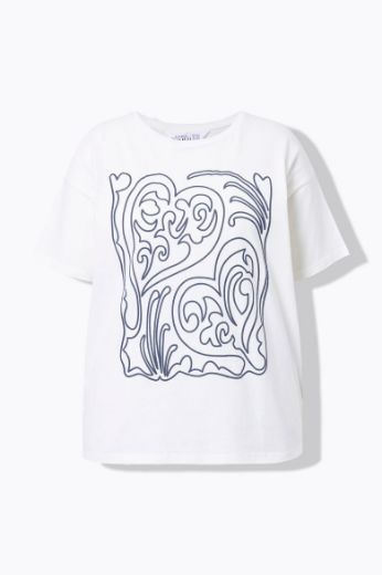 Moda za polnejše Majica kratkih rukava okruglog ovratnika plus velikost, xxl, Ulla Popken in Johann Popken (JP1880)