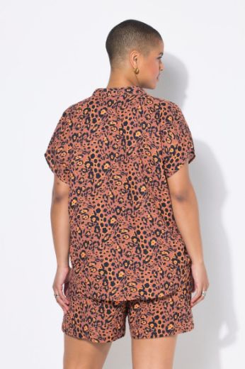 Moda za polnejše Bluza kratkih rukava od muslina plus velikost, xxl, Ulla Popken in Johann Popken (JP1880)