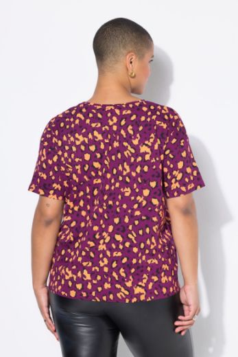 Moda za polnejše Majica kratkih rukava s leopard uzorkom plus velikost, xxl, Ulla Popken in Johann Popken (JP1880)