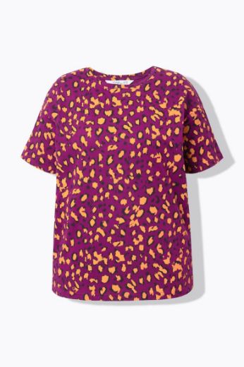Moda za polnejše Majica kratkih rukava s leopard uzorkom plus velikost, xxl, Ulla Popken in Johann Popken (JP1880)