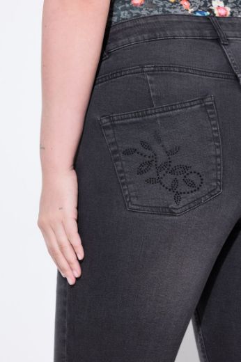 Moda za polnejše Traperice uskih nogavica plus velikost, xxl, Ulla Popken in Johann Popken (JP1880)