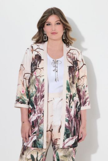 Moda za polnejše Bluza 3/4 rukava A kroja plus velikost, xxl, Ulla Popken in Johann Popken (JP1880)