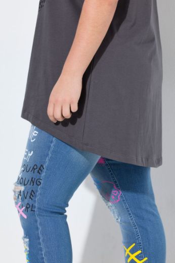 Moda za polnejše Majica kratkih rukava A kroja plus velikost, xxl, Ulla Popken in Johann Popken (JP1880)