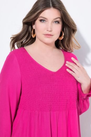 Moda za polnejše Bluza dugih rukava V ovratnika plus velikost, xxl, Ulla Popken in Johann Popken (JP1880)