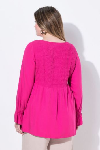 Moda za polnejše Bluza dugih rukava V ovratnika plus velikost, xxl, Ulla Popken in Johann Popken (JP1880)