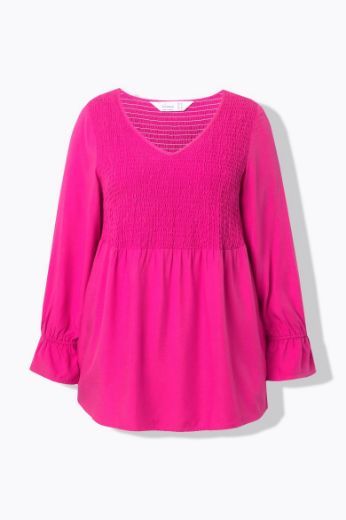 Moda za polnejše Bluza dugih rukava V ovratnika plus velikost, xxl, Ulla Popken in Johann Popken (JP1880)