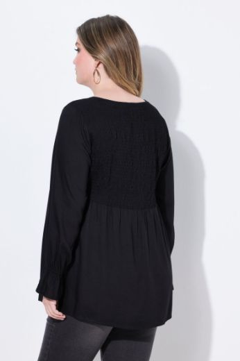 Moda za polnejše Bluza dugih rukava V ovratnika plus velikost, xxl, Ulla Popken in Johann Popken (JP1880)