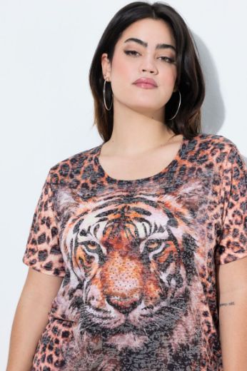 Moda za polnejše Majica kratkih rukava s motivom lava plus velikost, xxl, Ulla Popken in Johann Popken (JP1880)
