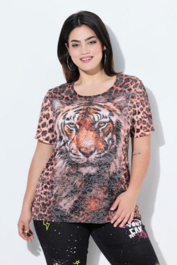 Moda za polnejše Majica kratkih rukava s motivom lava plus velikost, xxl, Ulla Popken in Johann Popken (JP1880)