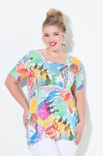 Moda za polnejše Majica kratkih rukava plus velikost, xxl, Ulla Popken in Johann Popken (JP1880)