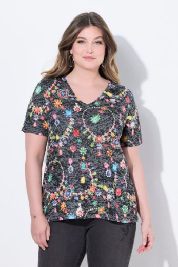 Moda za polnejše Majica kratkih rukava plus velikost, xxl, Ulla Popken in Johann Popken (JP1880)