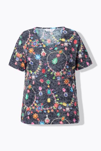 Moda za polnejše Majica kratkih rukava plus velikost, xxl, Ulla Popken in Johann Popken (JP1880)
