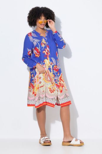 Moda za polnejše Haljina midi dugih rukava plus velikost, xxl, Ulla Popken in Johann Popken (JP1880)