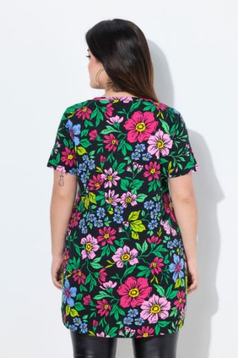 Moda za polnejše Majica kratkih rukava V ovratnika plus velikost, xxl, Ulla Popken in Johann Popken (JP1880)