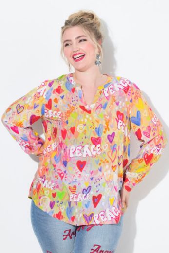 Moda za polnejše Bluza dugih rukava plus velikost, xxl, Ulla Popken in Johann Popken (JP1880)