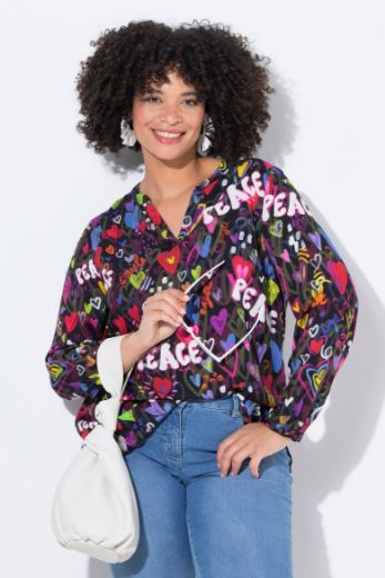 Moda za polnejše Bluza dugih rukava plus velikost, xxl, Ulla Popken in Johann Popken (JP1880)