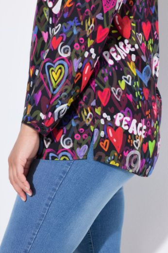 Moda za polnejše Bluza dugih rukava plus velikost, xxl, Ulla Popken in Johann Popken (JP1880)