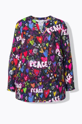 Moda za polnejše Bluza dugih rukava plus velikost, xxl, Ulla Popken in Johann Popken (JP1880)
