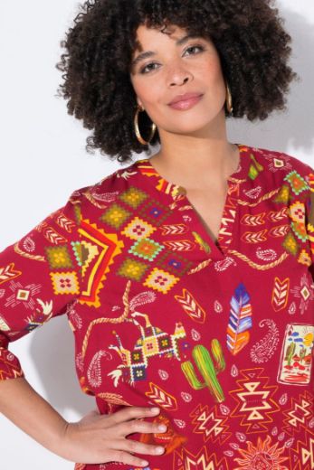 Moda za polnejše Bluza 3/4 rukava A kroja plus velikost, xxl, Ulla Popken in Johann Popken (JP1880)