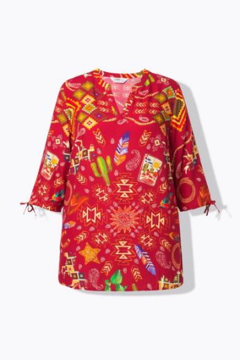 Moda za polnejše Bluza 3/4 rukava A kroja plus velikost, xxl, Ulla Popken in Johann Popken (JP1880)
