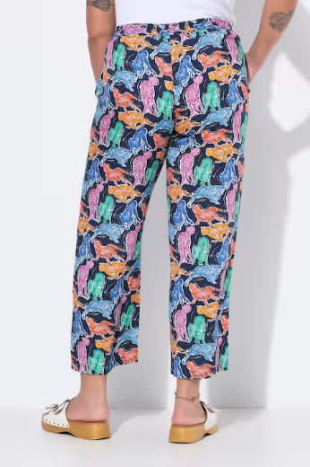 Moda za polnejše Hlače širokih ravnih nogavica plus velikost, xxl, Ulla Popken in Johann Popken (JP1880)
