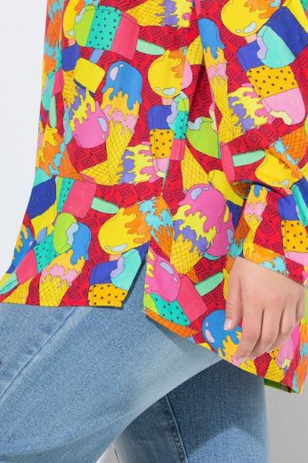 Moda za polnejše Bluza dugih rukava plus velikost, xxl, Ulla Popken in Johann Popken (JP1880)