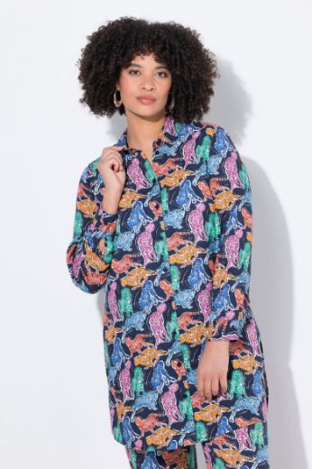 Moda za polnejše Bluza dugih rukava dužeg kroja plus velikost, xxl, Ulla Popken in Johann Popken (JP1880)