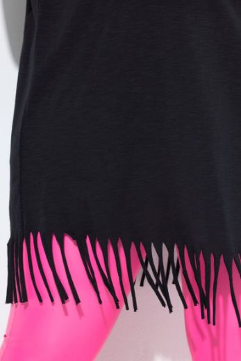 Moda za polnejše Majica kratkih rukava dužeg kroja s resama plus velikost, xxl, Ulla Popken in Johann Popken (JP1880)