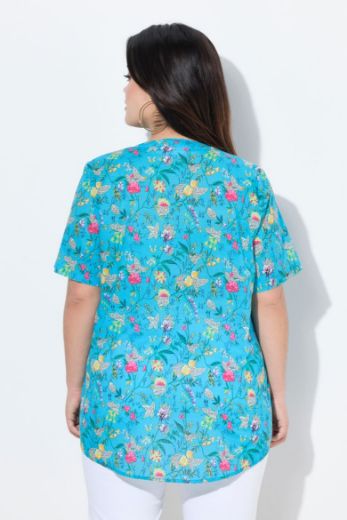 Moda za polnejše Bluza kratkih rukava A kroja plus velikost, xxl, Ulla Popken in Johann Popken (JP1880)