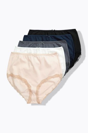 Moda za polnejše Gaćice maxi 5 komada plus velikost, xxl, Ulla Popken in Johann Popken (JP1880)