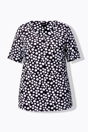 Moda za polnejše Majica kratkih rukava V ovratnika plus velikost, xxl, Ulla Popken in Johann Popken (JP1880)