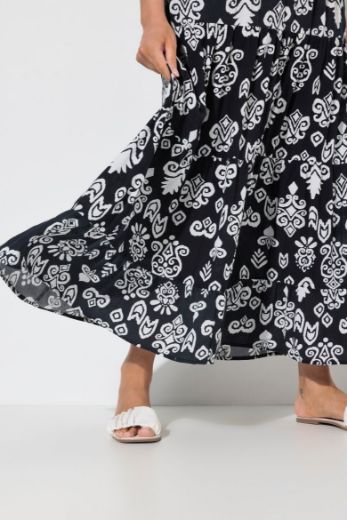 Moda za polnejše Suknja na volane A kroja plus velikost, xxl, Ulla Popken in Johann Popken (JP1880)