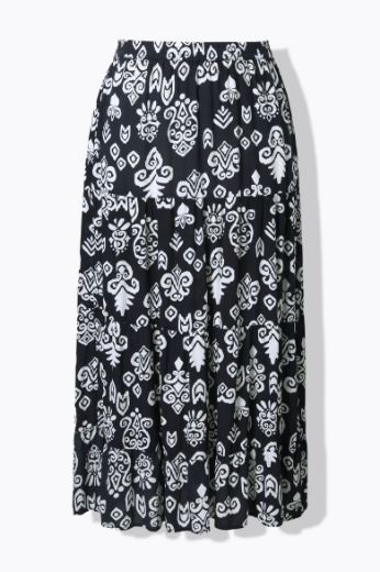 Moda za polnejše Suknja na volane A kroja plus velikost, xxl, Ulla Popken in Johann Popken (JP1880)