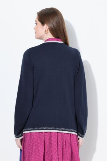Moda za polnejše Kardigan dugih rukava na kopčanje plus velikost, xxl, Ulla Popken in Johann Popken (JP1880)