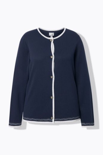 Moda za polnejše Kardigan dugih rukava na kopčanje plus velikost, xxl, Ulla Popken in Johann Popken (JP1880)