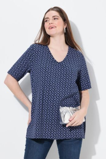 Moda za polnejše Majica kratkih rukava dužeg A kroja plus velikost, xxl, Ulla Popken in Johann Popken (JP1880)