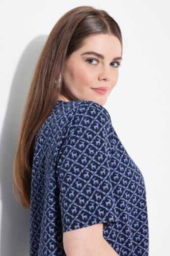 Moda za polnejše Majica kratkih rukava dužeg A kroja plus velikost, xxl, Ulla Popken in Johann Popken (JP1880)