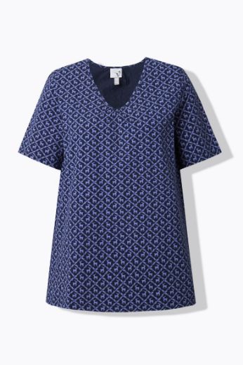 Moda za polnejše Majica kratkih rukava dužeg A kroja plus velikost, xxl, Ulla Popken in Johann Popken (JP1880)