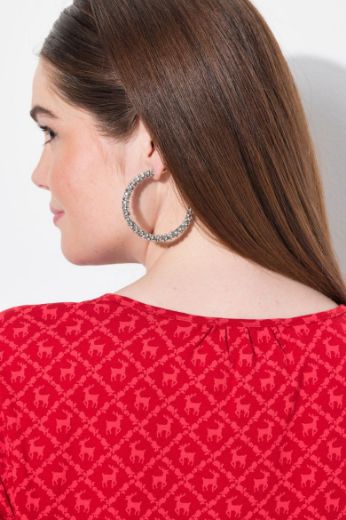 Moda za polnejše Majica kratkih rukava dužeg A kroja plus velikost, xxl, Ulla Popken in Johann Popken (JP1880)