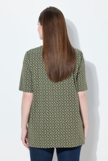 Moda za polnejše Majica kratkih rukava dužeg A kroja plus velikost, xxl, Ulla Popken in Johann Popken (JP1880)