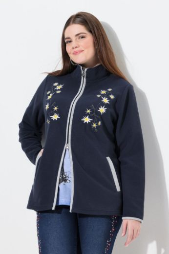 Moda za polnejše Majica dugih rukava od flisa s patentnim zatvaračem plus velikost, xxl, Ulla Popken in Johann Popken (JP1880)