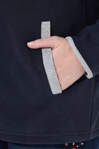Moda za polnejše Majica dugih rukava od flisa s patentnim zatvaračem plus velikost, xxl, Ulla Popken in Johann Popken (JP1880)
