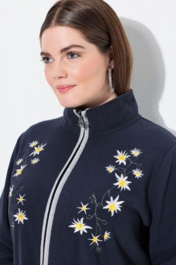 Moda za polnejše Majica dugih rukava od flisa s patentnim zatvaračem plus velikost, xxl, Ulla Popken in Johann Popken (JP1880)
