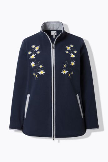 Moda za polnejše Majica dugih rukava od flisa s patentnim zatvaračem plus velikost, xxl, Ulla Popken in Johann Popken (JP1880)