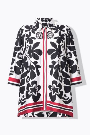 Moda za polnejše Bluza 3/4 rukava cvjetnog uzorka plus velikost, xxl, Ulla Popken in Johann Popken (JP1880)