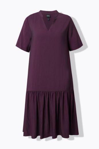 Moda za polnejše Haljina midi kratkih rukava plus velikost, xxl, Ulla Popken in Johann Popken (JP1880)
